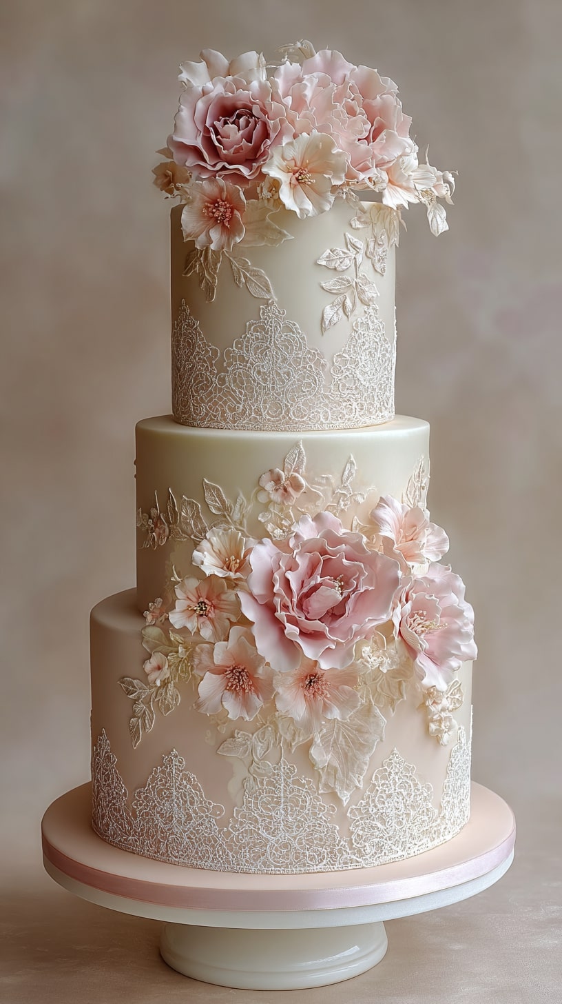 Textured Ruffles with Metallic Accents