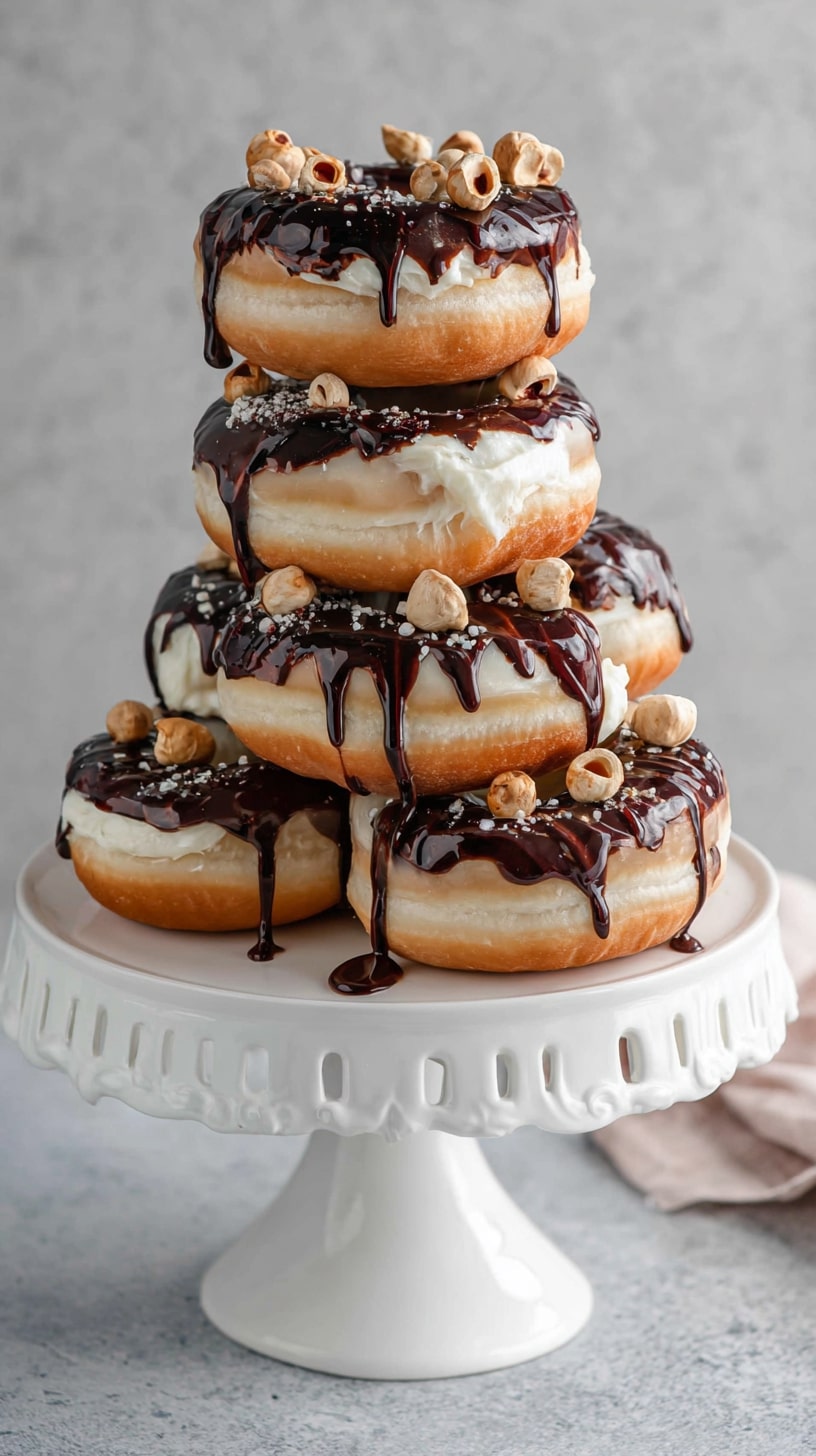 Donut bouquet arrangement for the dessert table