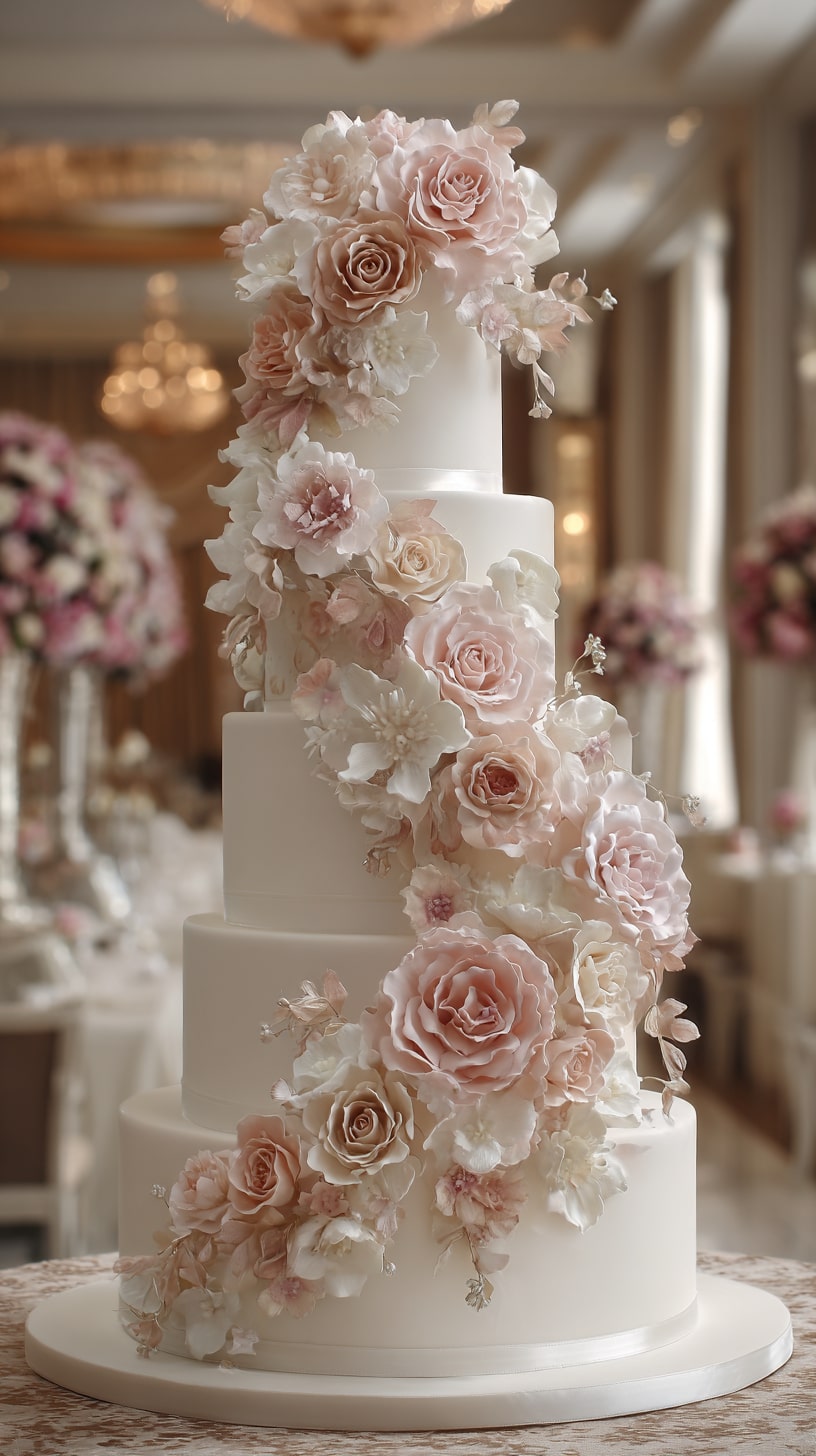 Floral Appliques with Buttercream Texture