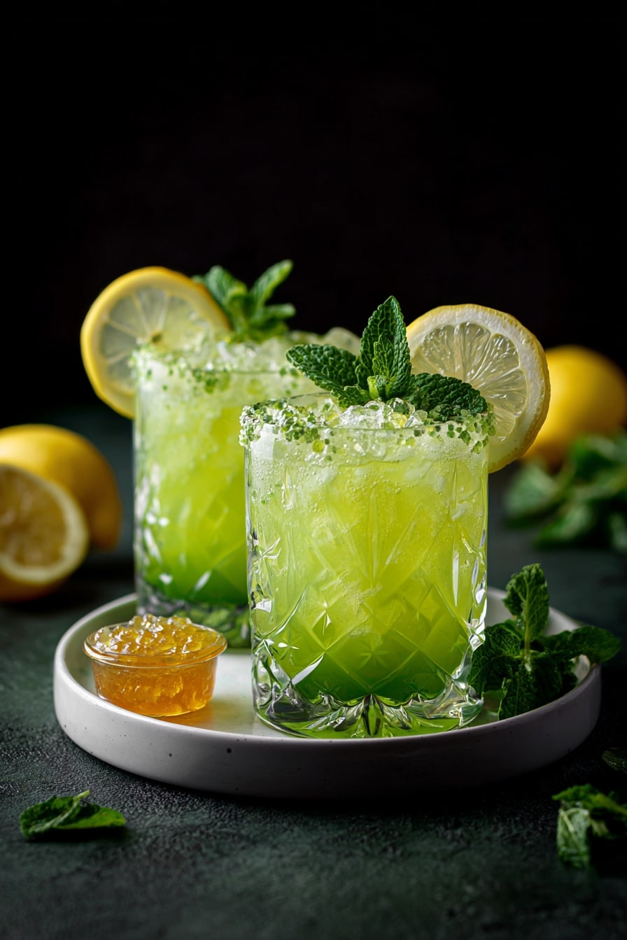 13. Serve Fresh Mint Cocktails for a Jewel-Tone Refresh