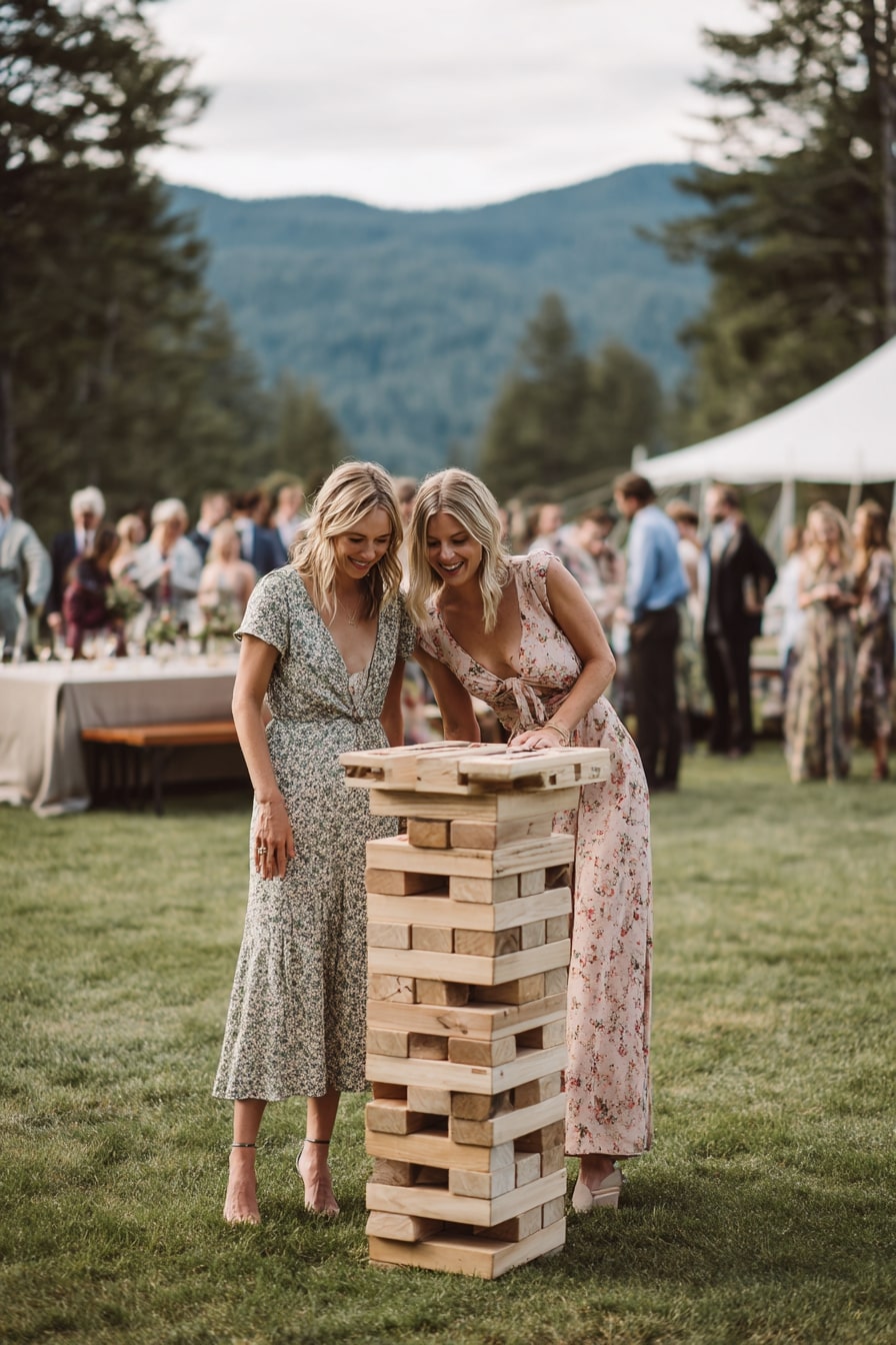 5. Add Oversized Lawn Games for Guest Interaction