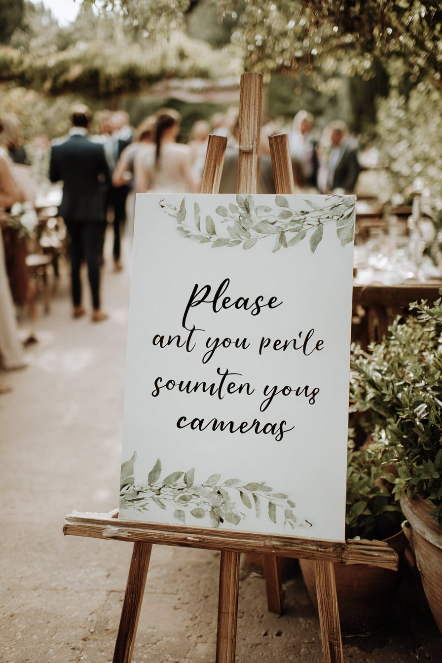 7. Add a Handwritten Sign for a Personal Welcome