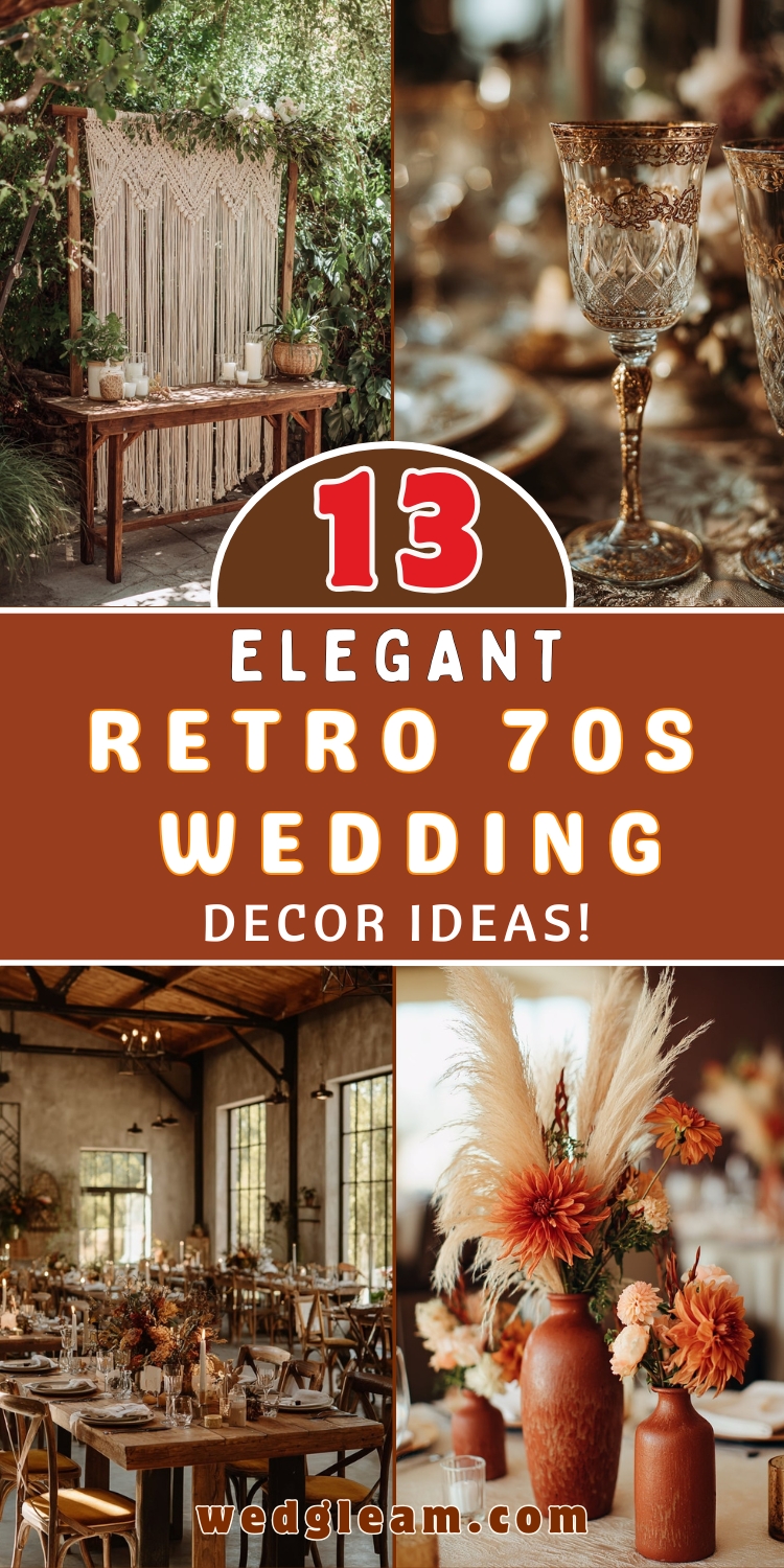 13 Elegant Retro 70s Wedding Decor Ideas