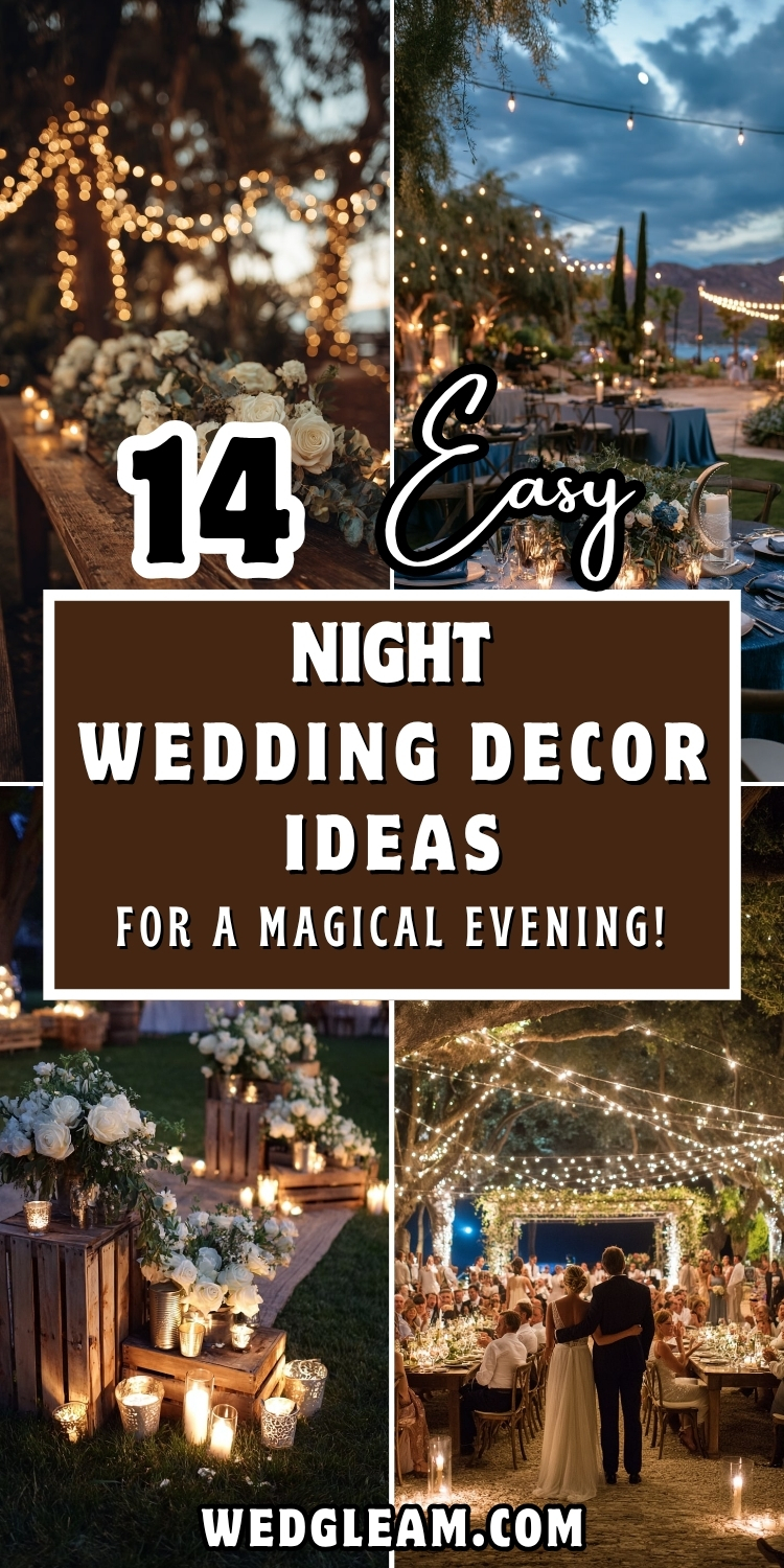 14 Night Wedding Decor Ideas