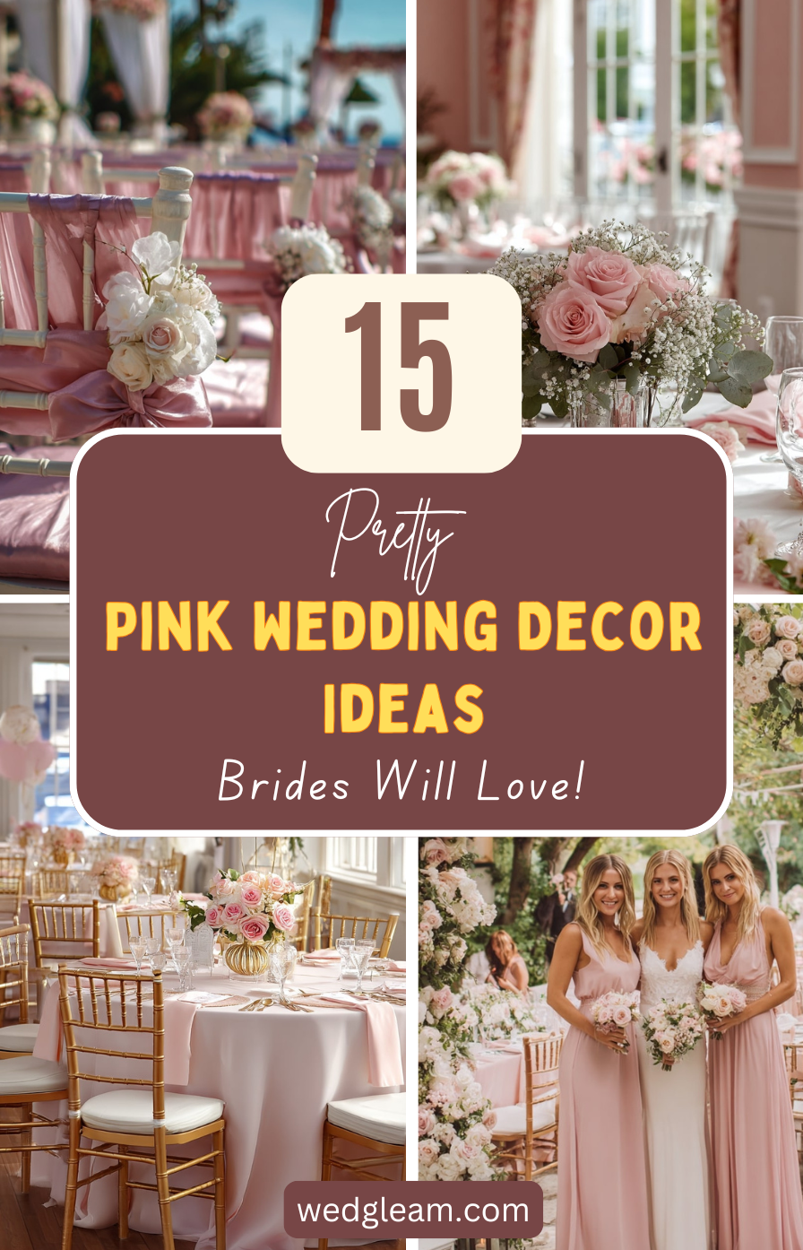 15 Pretty Pink Wedding Decor Ideas