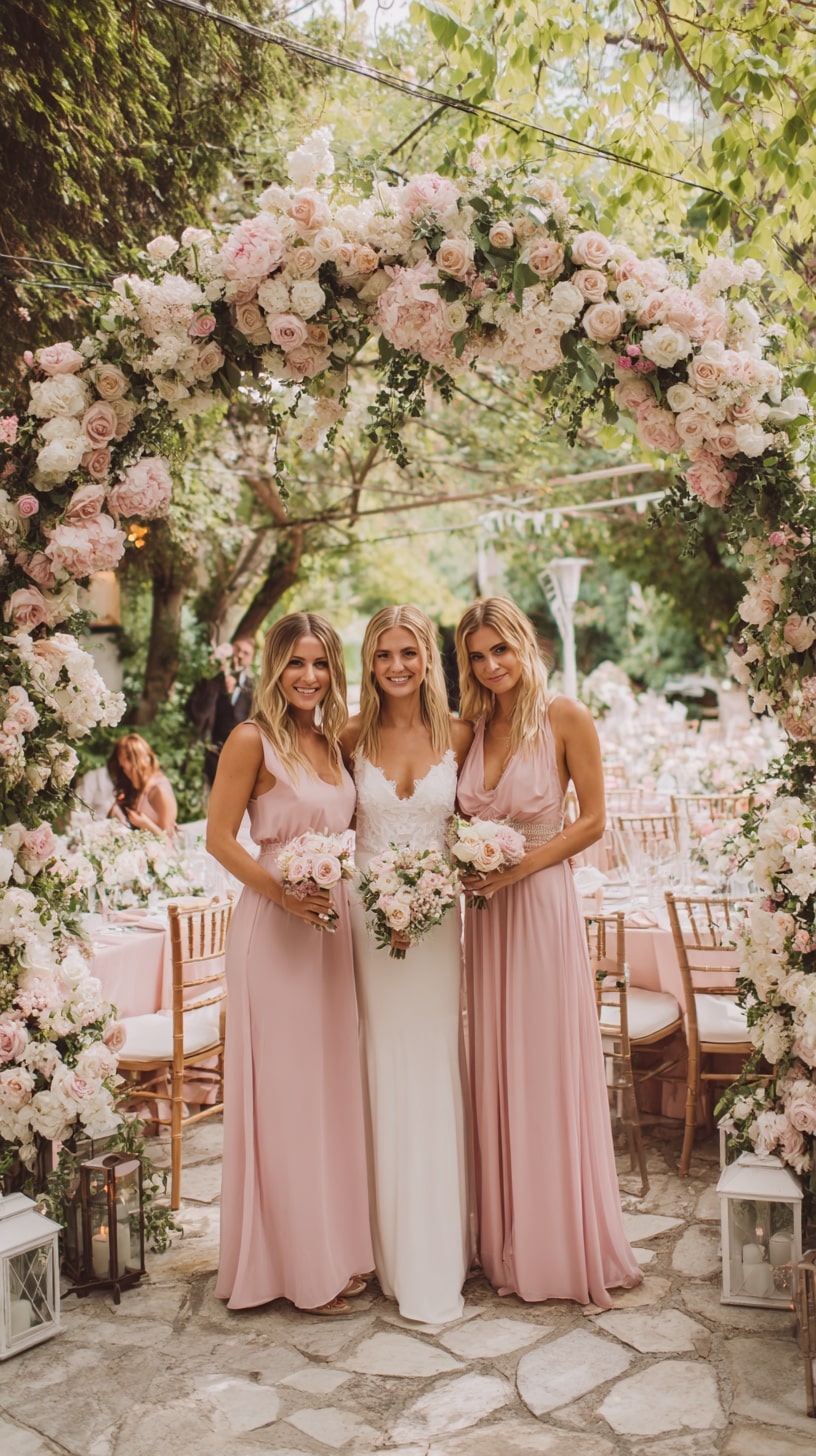 Blush Pink Bridesmaid Dresses