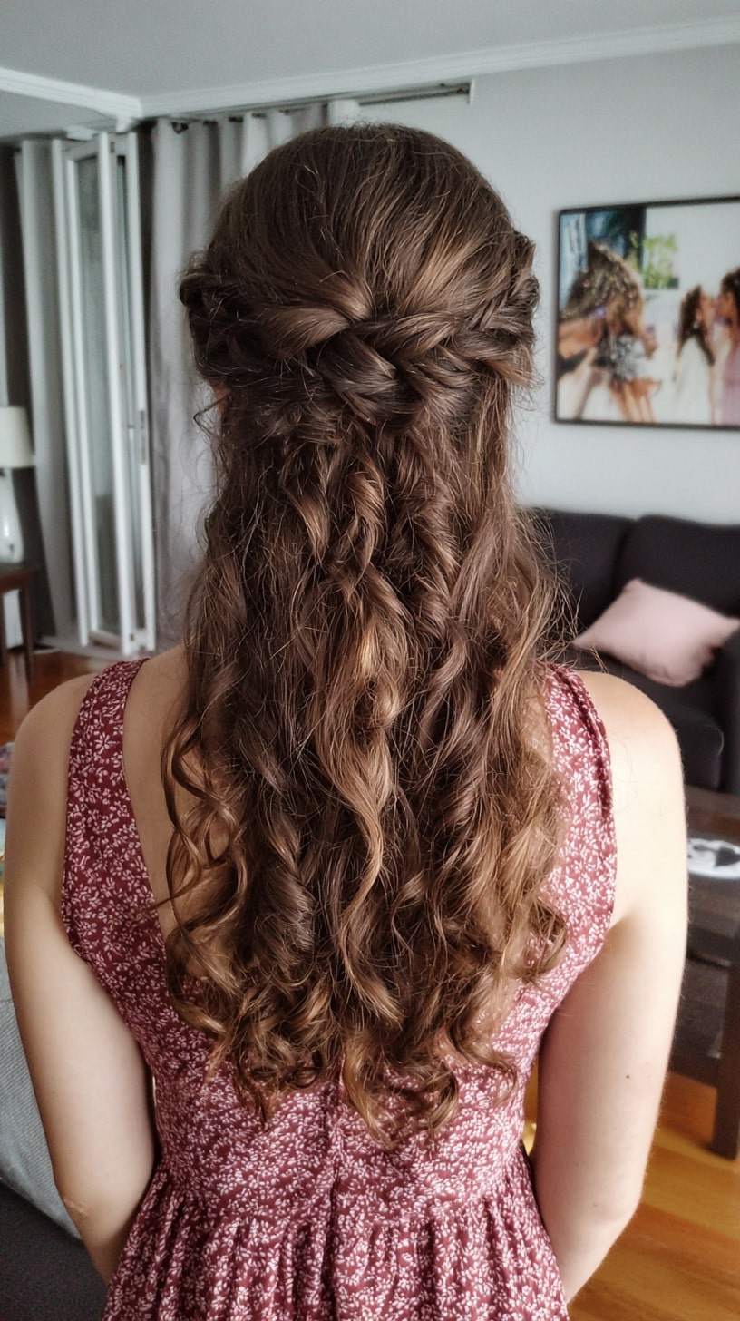 Half-Up Twisted Crown