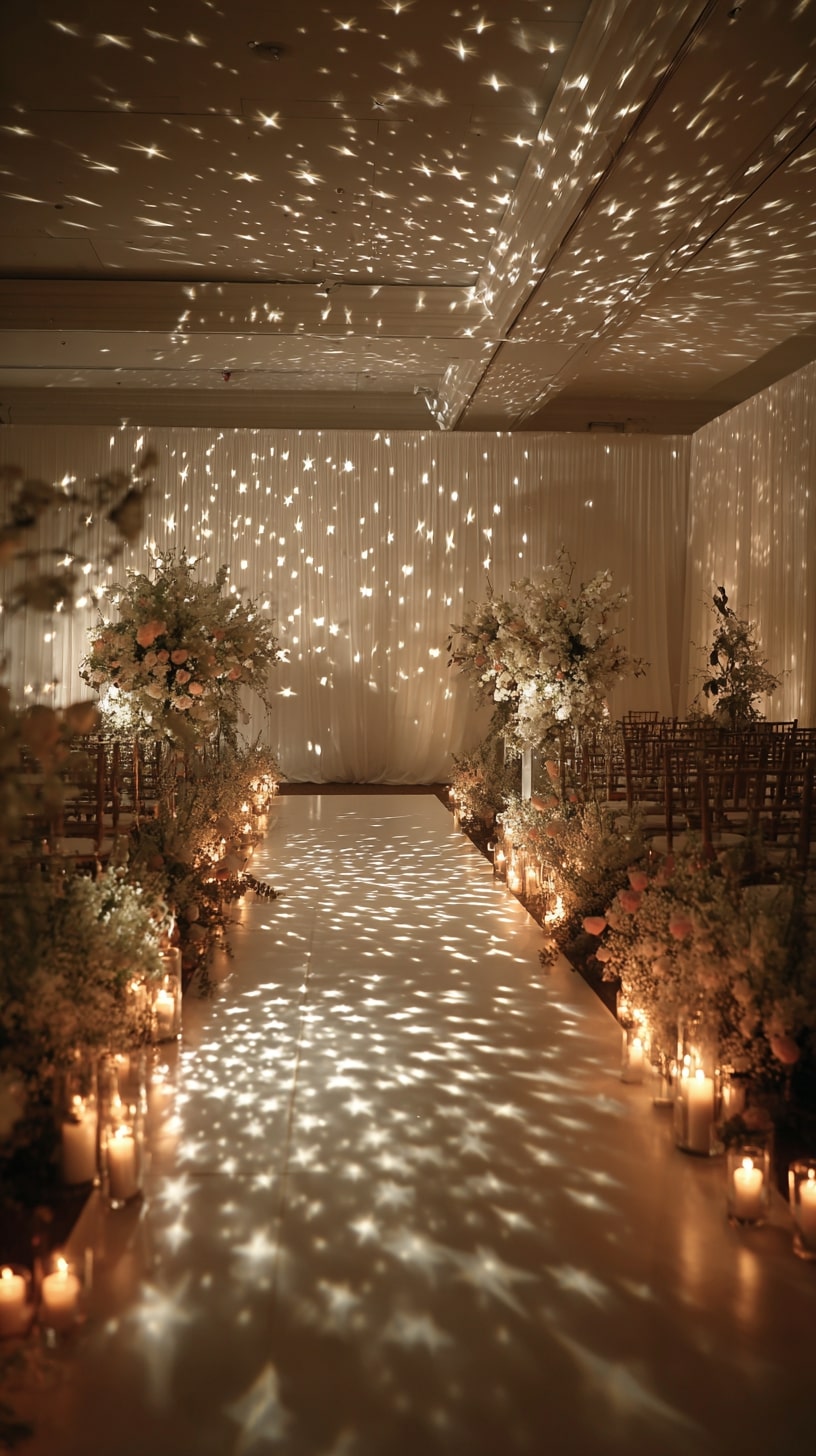 Light Projection of Stars on Walls