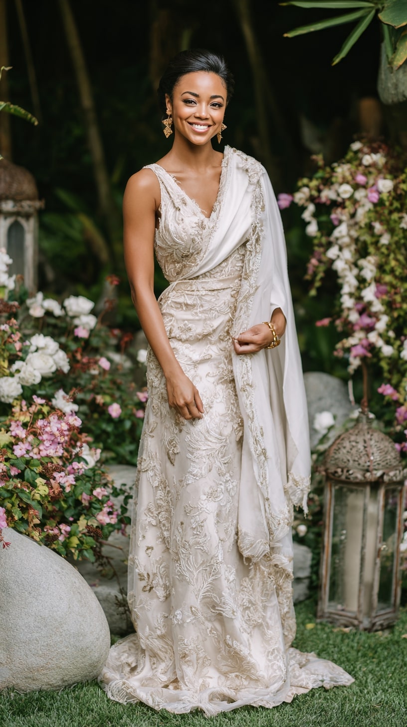 Vintage princess style with capelet