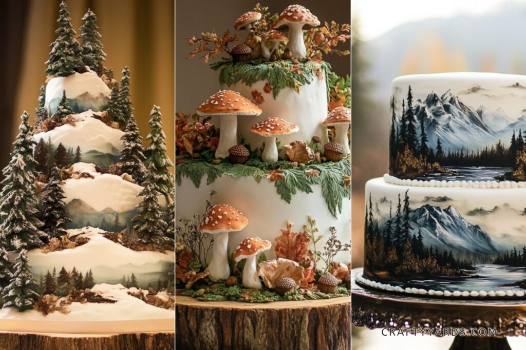 20 Forest Wedding Cake Ideas
