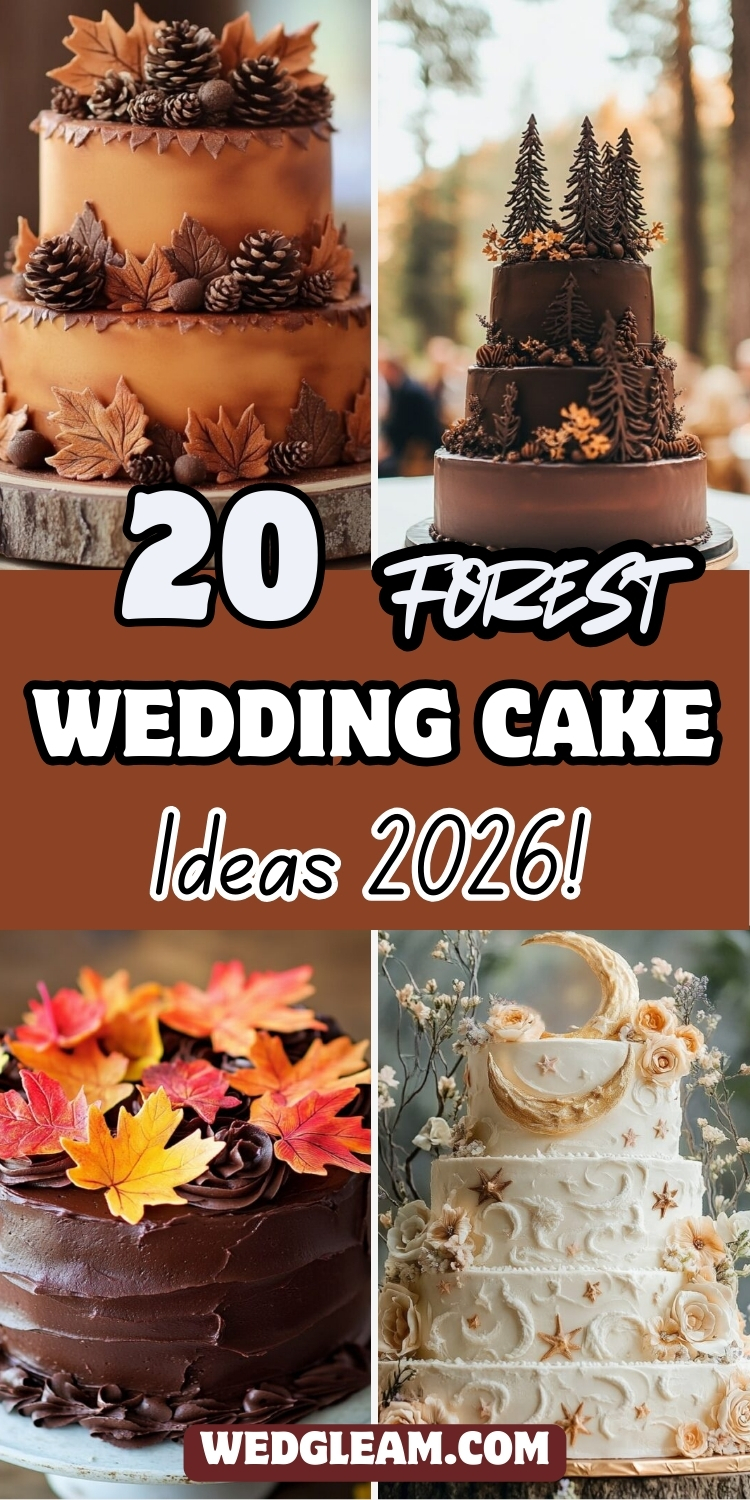 20 Forest Wedding Cake Ideas