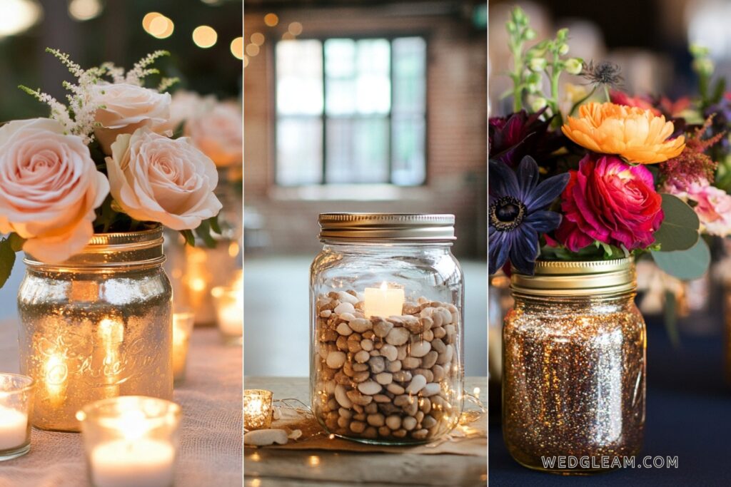 20 Mason Jar Wedding Centerpiece Ideas