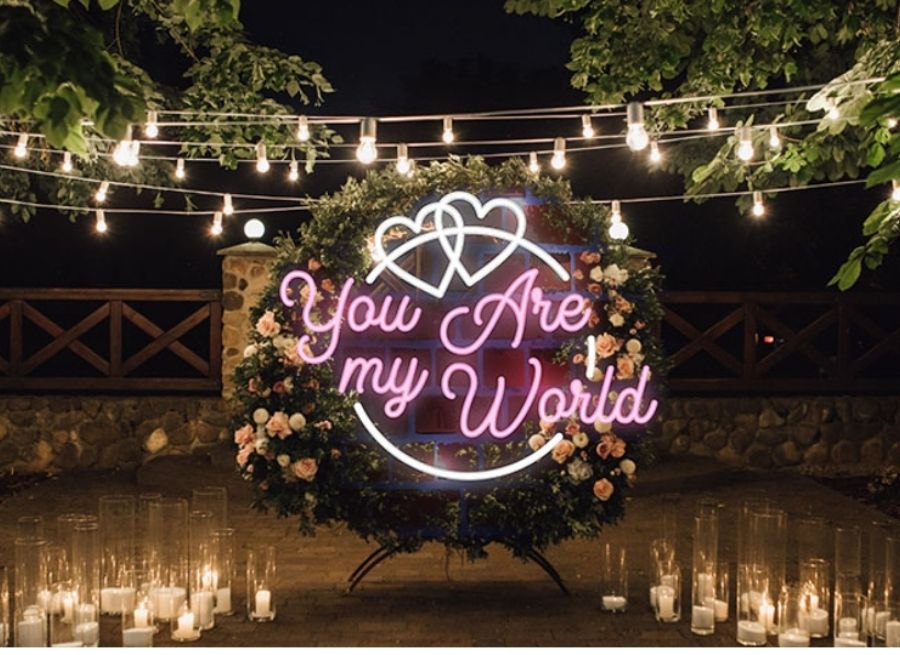 led vs neon wedding signs