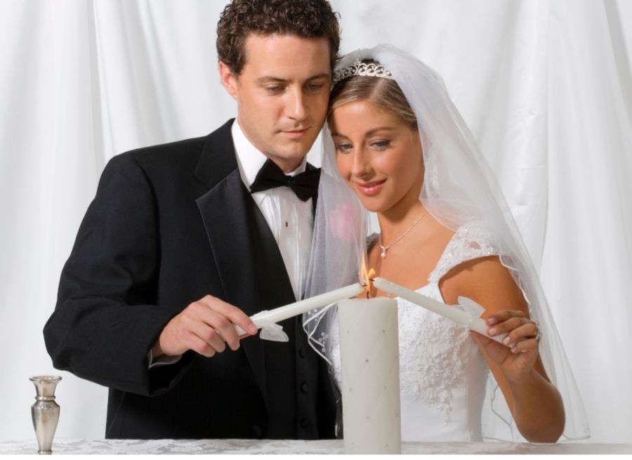 types of wedding unity candles