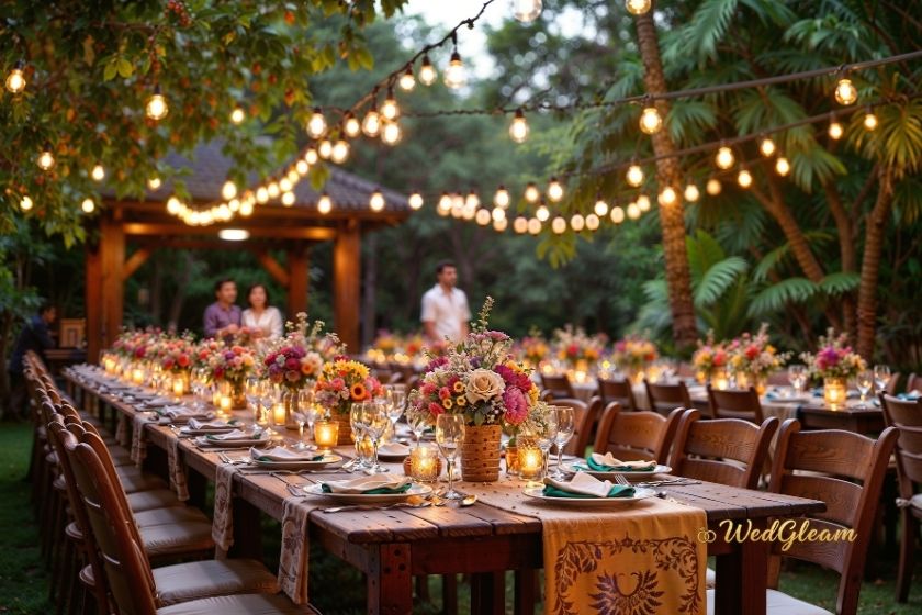 wedding reception lighting options