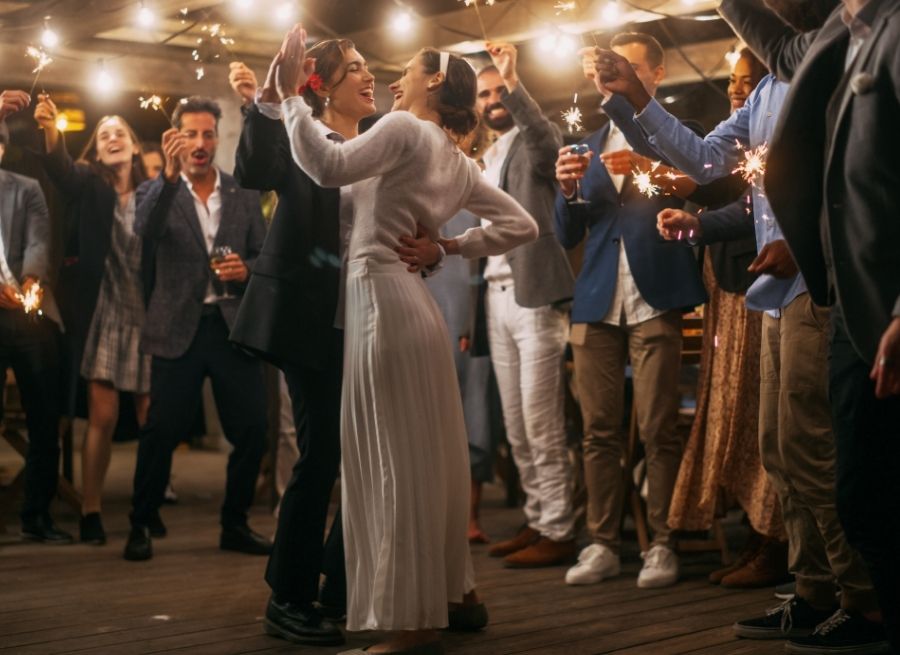 wedding reception lighting options