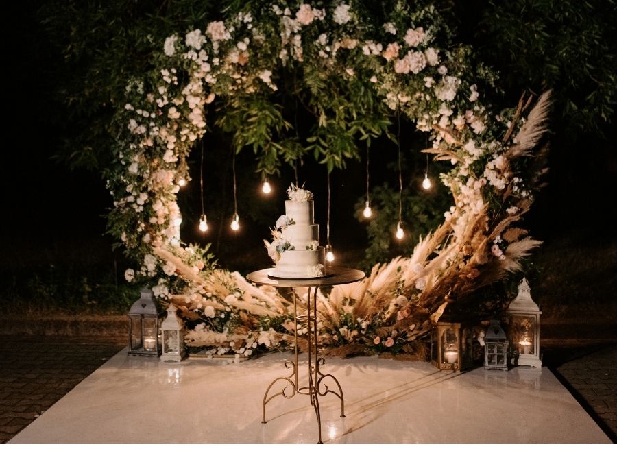 wedding reception lighting options