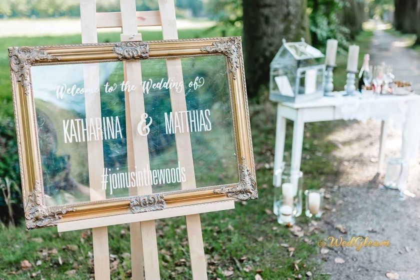 wedding welcome sign materials compared